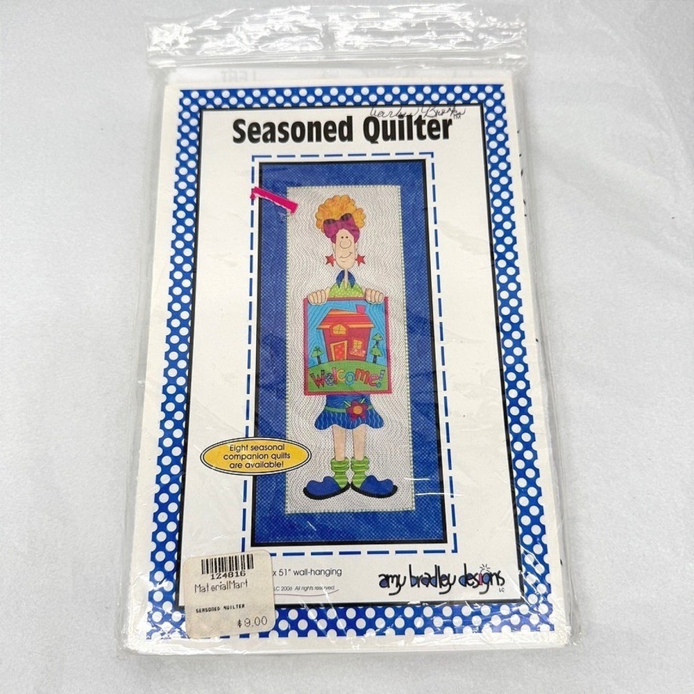 Amy Bradley Designs Seasoned Quilter Pattern Instructions Wall Hanging UNCUT